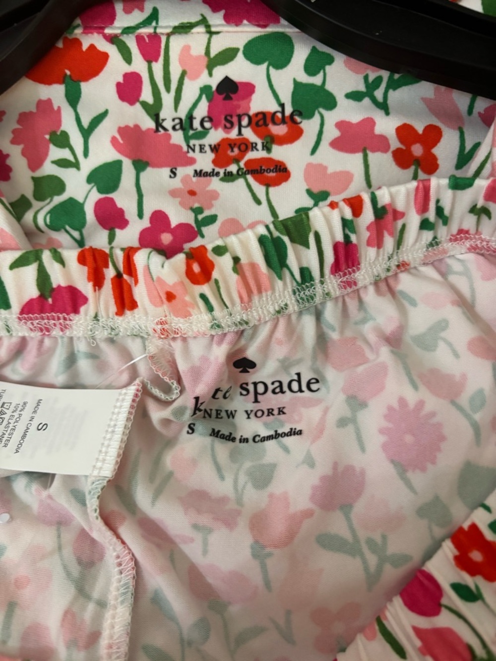 NWT Kate Spade pajamas. Floral small - Picture 5 of 5